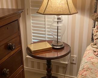Round side table & lamp