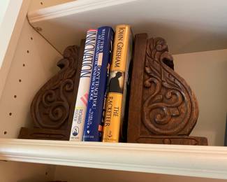 Wood book ends