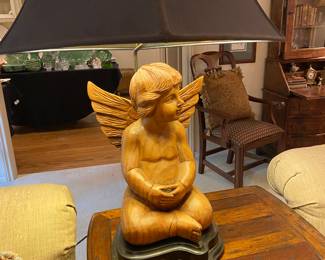 Unique cherub lamp
