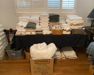Nice towel collection , sheets, blankets