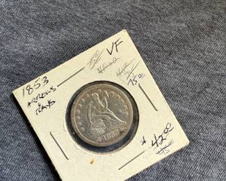 1853 Seated Liberty Coin