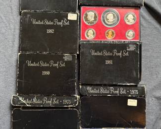 United States Proof Sets, none Silver