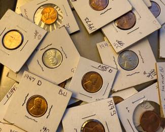 Mixture of Wheat Pennies and others