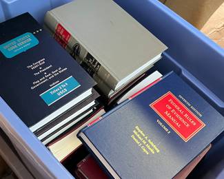 Lots of law books as this belonged to 2 families of lawyers