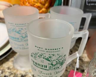 Old french house glasses