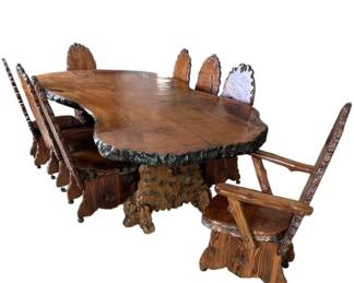 live edge dining table