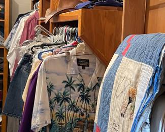 Old quilt nice men’s and ladies clothes