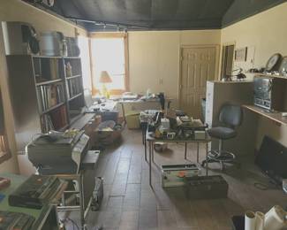 View of the office in the workshop