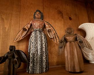Carved Wooden angels