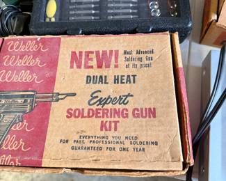 Vintage weller soldering gun kit