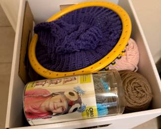 Knitting supplies, yarn