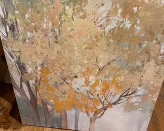 Large tree painting on canvas