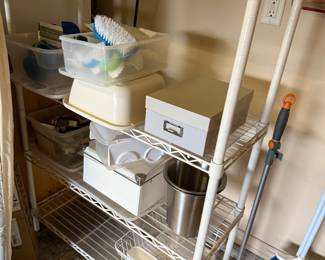 Wire shelves