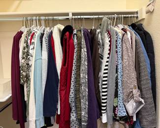 Long sleeved sweaters and jackets