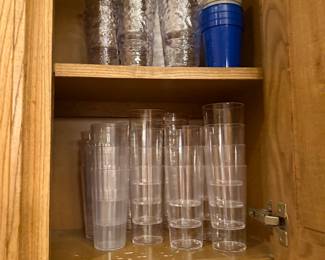 Plastic glasses