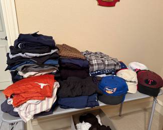 Men’s shorts and caps
