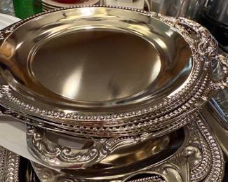 Silver tone trays