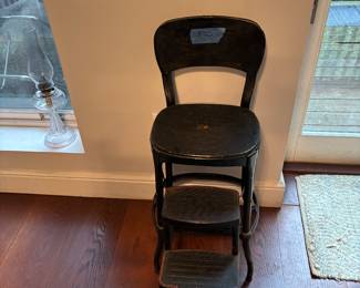 Vintage Kitchen Seat / Stool.
Collapses As A Seat, Expands As A Stool.
You Need This.
And It’s Awesome.
$20
