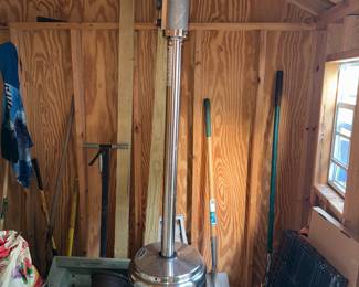 Outdoor heater, almost new.