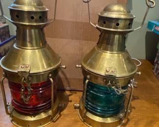 Nautical Antique Ship Lamps 