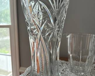 J.G. Durand Lead Crystal Blown Vase 