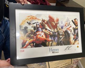 "Heroes" Framed art print by Alex Ross 