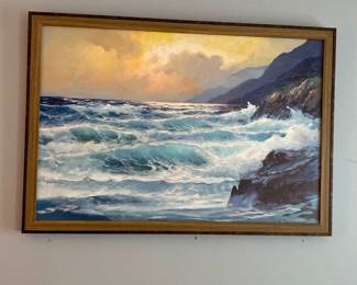 Seascape by Alexander Dzigurski 