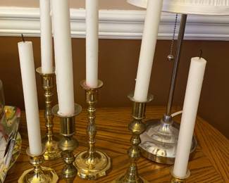 brass candlestick holders 