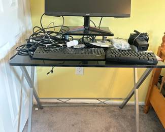 Computer setup with an Acer Nitro VG240Y monitor 