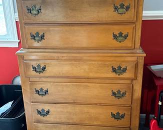1950s vintage highboy dresser 