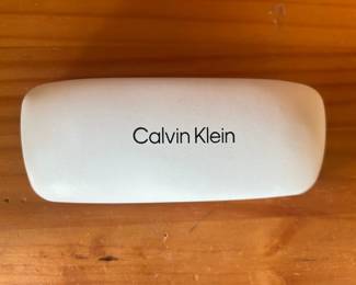 Calvin Klein hard clamshell eyeglass case 