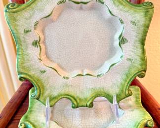 $30; set of 2 vintage Italian ceramic plates