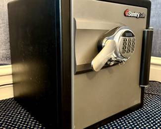 $260; Sentry Safe fireproof safe with keys and instructions; 17x17x17