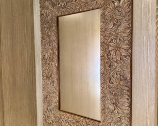 $78; carved resin mirror; 26x38