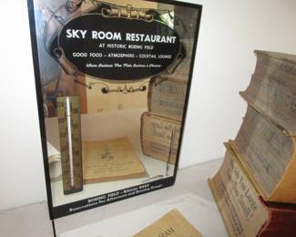 Vintage 1950's era Sky Room Restaurant Boeing field