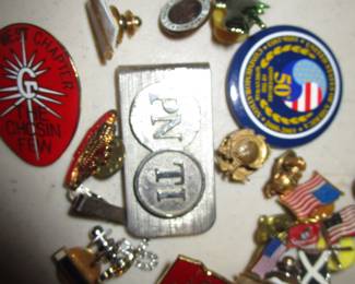 Marine pins, money clip and more