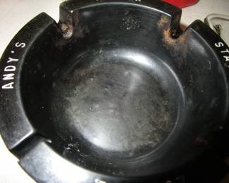 Andys vintage ashtray from Andy's diner we think