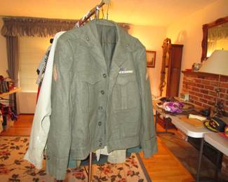 Tons of men's vintage clothing including US Marines Military