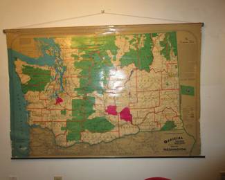 Old wall map possibly old school map