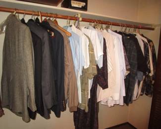 Tons of men's clothing