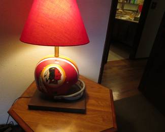 Vintage Washington Redskins lamp
