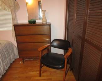 Mid Century Modern dresser and chair