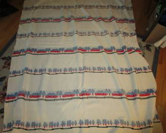 Old camp blanket