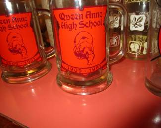 Vintage Queen Anne High School mugs