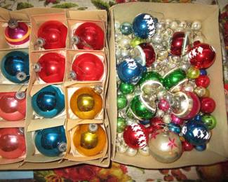 Boxes of vintage Christmas - still to be unpacked