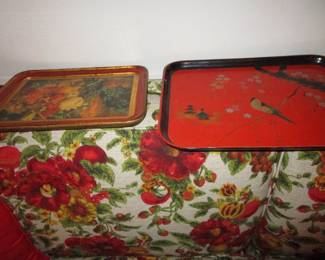 Old vintage trays