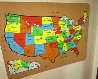 Lots of map related vintage items