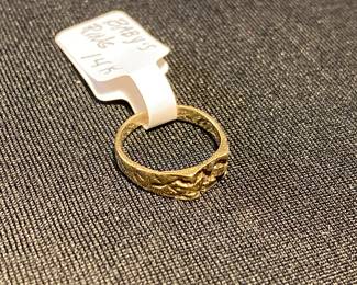 14k child’s ring.