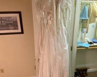 Vintage wedding gown.