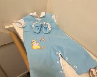 Vintage and antique baby’s clothing.
